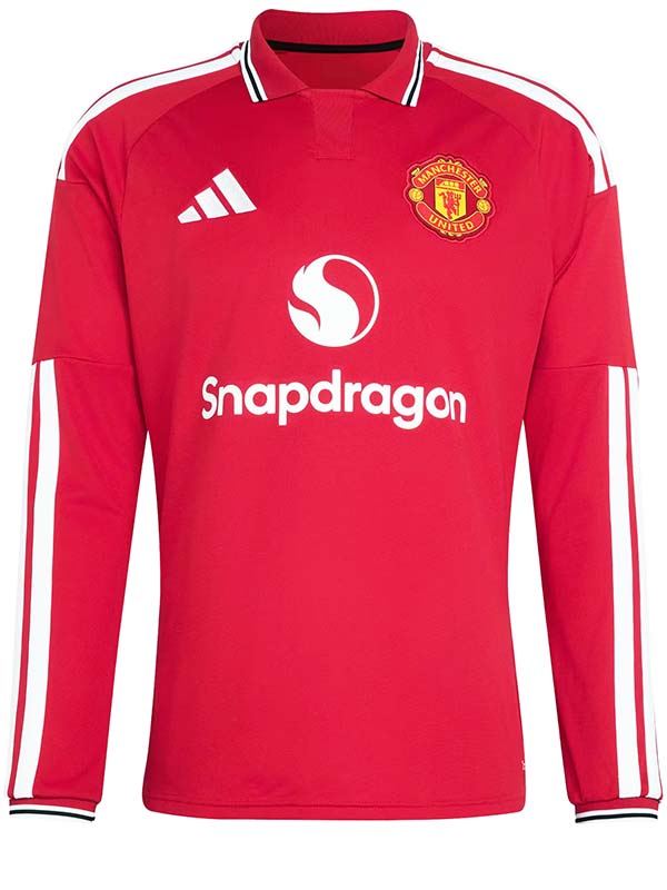 Manchester united home long sleeve jersey 2026-2027